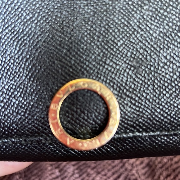 Black Caviar leather Bvlgari full wallet cold hardware - Picture 2 of 12